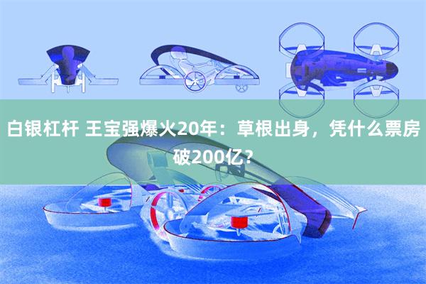 白银杠杆 王宝强爆火20年：草根出身，凭什么票房破200亿？