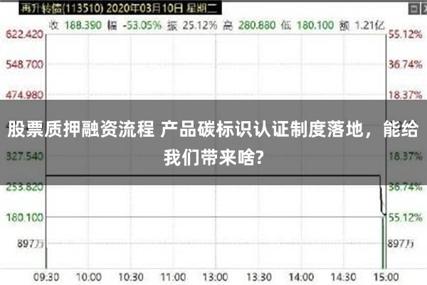 股票质押融资流程 产品碳标识认证制度落地，能给我们带来啥?