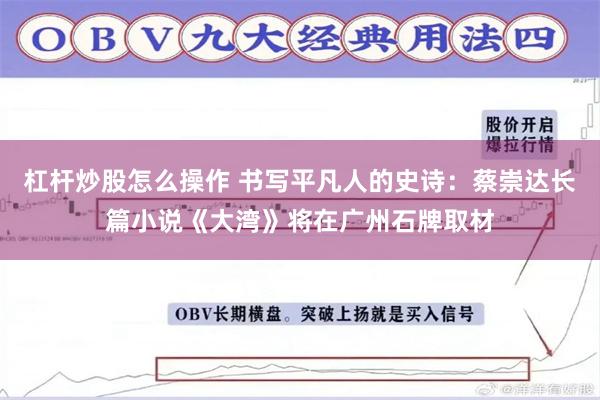 杠杆炒股怎么操作 书写平凡人的史诗：蔡崇达长篇小说《大湾》将在广州石牌取材