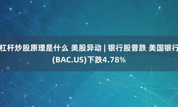 杠杆炒股原理是什么 美股异动 | 银行股普跌 美国银行(BAC.US)下跌4.78%
