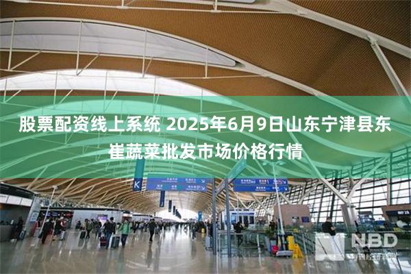 股票配资线上系统 2025年6月9日山东宁津县东崔蔬菜批发市场价格行情
